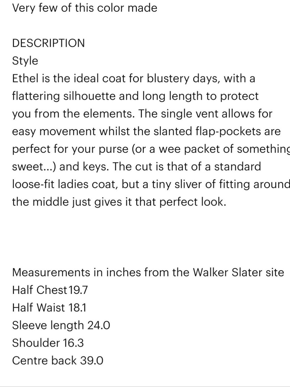 Wallwr Slater Ethel Tweed Coat Uk10 - Picture 7 of 9